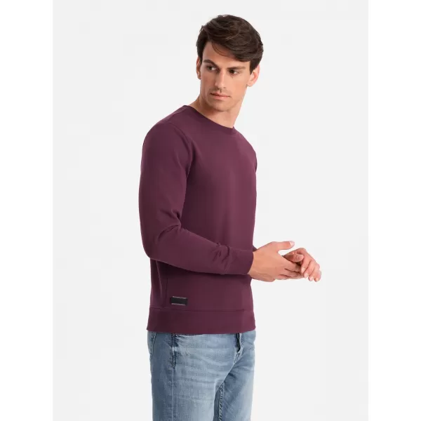  Herren -Sweatshirt OMBRE OM-SSBN-0159 KASTANIENBRAUN 