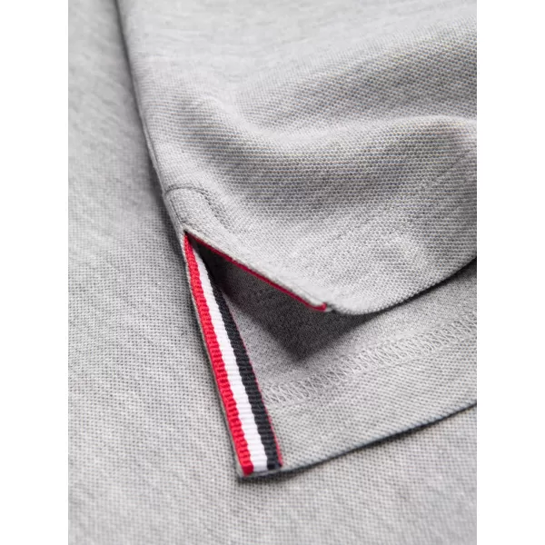  Herren t -Shirt mit einem Kragen OMBRE OM-POSS-0105 GRAUE MELANGE 