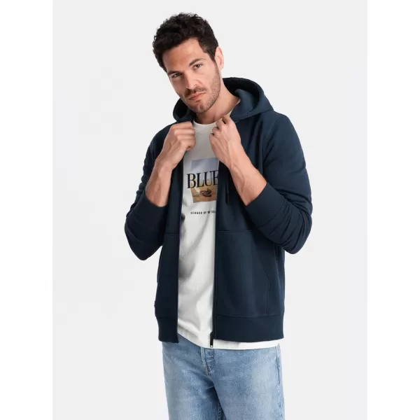  Herren -Sweatshirt OMBRE OM-SSBZ-0160 MARINEBLAU 