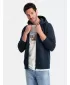 Herren -Sweatshirt OMBRE OM-SSBZ-0160 MARINEBLAU