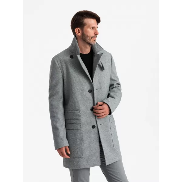  Männlicher Mantel OMBRE OM-COWC-0108 GRAU 