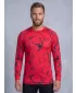Funktionaler Term T -Shirt von Männern mit Langarmprämie ALTISPORT VOJ/ALM052TER01 ROT