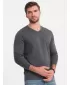 Herren t -Shirt mit einem langen Ärmel OMBRE OM-LSBL-0108 GRAPHIT