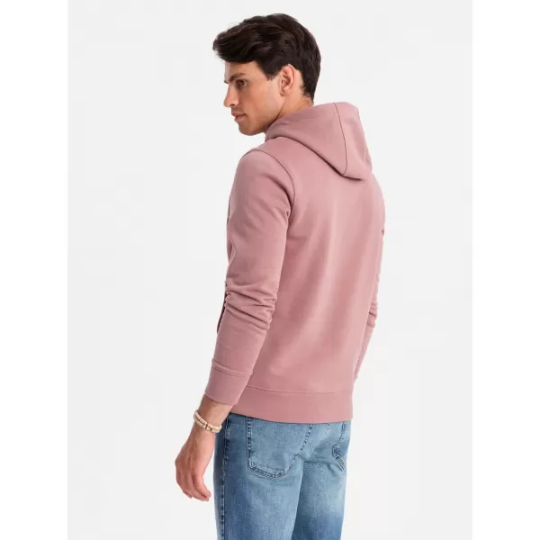  Herren -Sweatshirt OMBRE OM-SSBN-0161 DUNKELROSA 