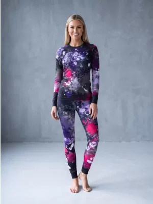 Frauenfunktionelle Thermohosen Prämie ALTISPORT VOJ/ALW055TER02 SCHWARZ -PINK