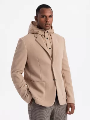 Jacke OMBRE OM-BLZB-0133 HELLBRAUN