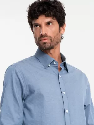 Hemd OMBRE OM-SHCS-0175 BLAU