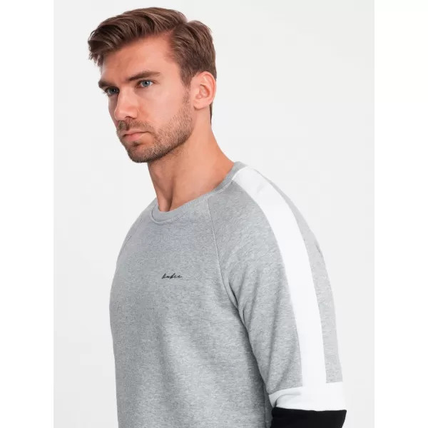  Herren -Sweatshirt OMBRE OM-SSNZ-22FW-003 GRAU 