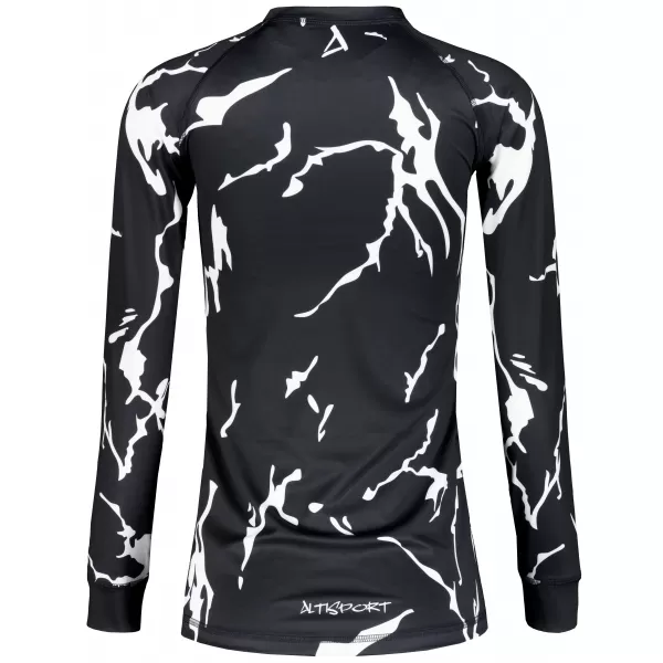  Frauenfunktionales Thermo -T -Shirt mit langen Ärmeln Premium ALTISPORT VOJ/ALW052TER01 SCHWARZ 
