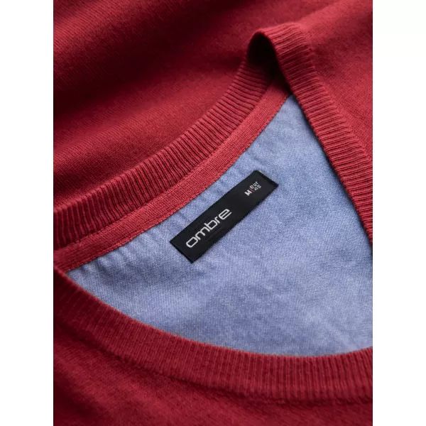  Herrenpullover OMBRE OM-SWBS-0107 ROT 