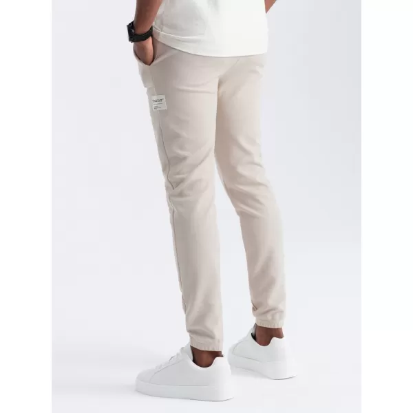  Herren -Traursanzüge OMBRE OM-PASK-0211 LEICHT BEIGE 