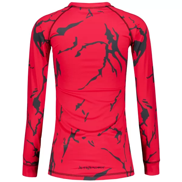  Frauenfunktionales Thermo -T -Shirt mit langen Ärmeln Premium ALTISPORT VOJ/ALW052TER01 ROT 