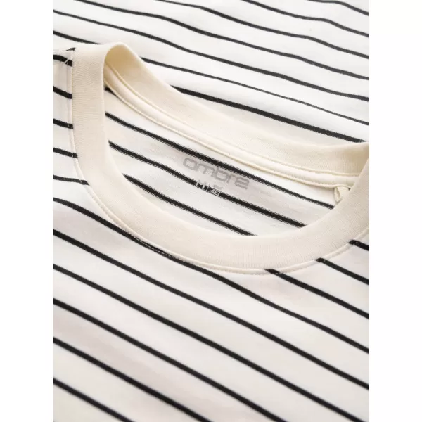 Hemd OMBRE OM-TSCT-0183 SAHNE UND SCHWARZ 