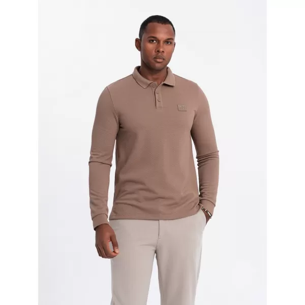  Hemd OMBRE OM-POLS-0131 BRAUN 