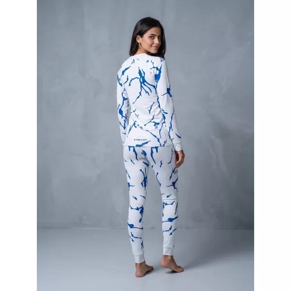  Frauenfunktionales Thermo -T -Shirt mit langen Ärmeln Premium ALTISPORT VOJ/ALW052TER01 WEIß 