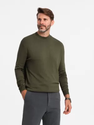 Herrenpullover OMBRE OM-SWTN-0100 KHAKI