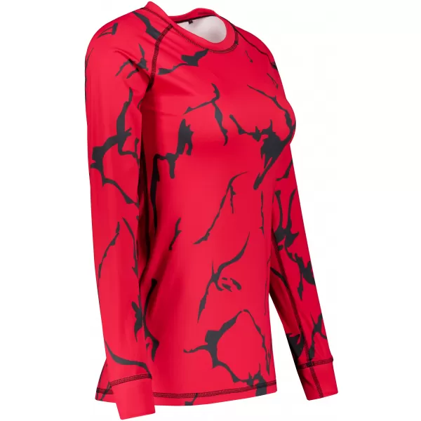  Frauenfunktionales Thermo -T -Shirt mit langen Ärmeln Premium ALTISPORT VOJ/ALW052TER01 ROT 