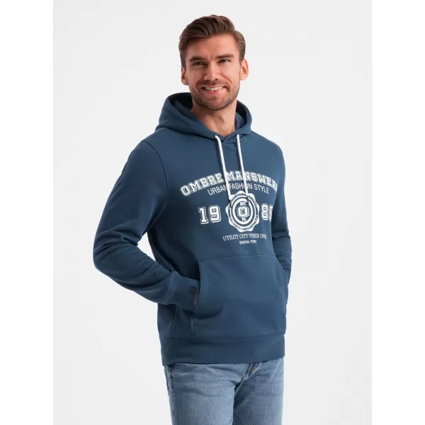  Herren -Sweatshirt OMBRE OM-SSPS-0143 MARINEBLAU 