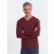 Herren t -Shirt mit einem langen Ärmel OMBRE OM-LSBL-0108 KASTANIENBRAUN