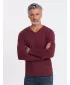 Herren t -Shirt mit einem langen Ärmel OMBRE OM-LSBL-0108 KASTANIENBRAUN