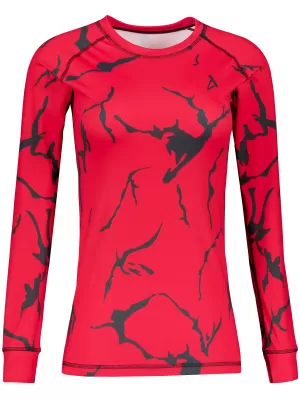 Frauenfunktionales Thermo -T -Shirt mit langen Ärmeln Premium ALTISPORT VOJ/ALW052TER01 ROT