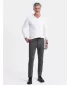 Herren t -Shirt mit einem langen Ärmel OMBRE OM-LSBL-0108 WEIß