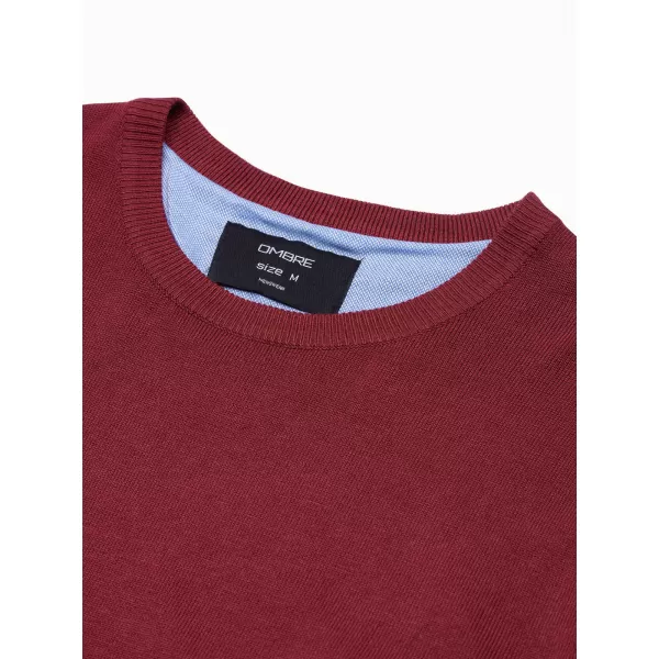  Herrenpullover OMBRE OM-SWBS-0106 BURGUND 