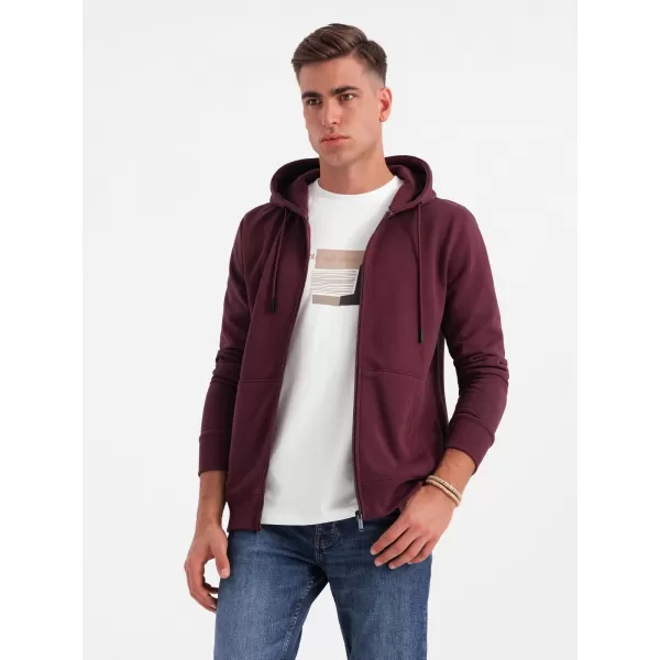  Herren -Sweatshirt OMBRE OM-SSBZ-0160 KASTANIENBRAUN 