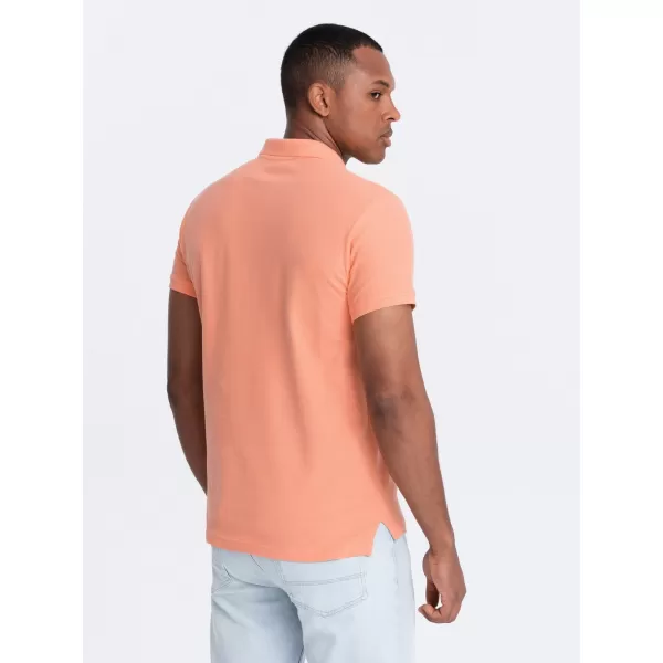  Herren t -Shirt mit einem Kragen OMBRE OM-POBS-0100 PFIRSICH 