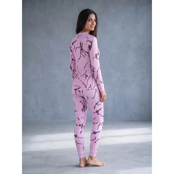 Frauenfunktionales Thermo -T -Shirt mit langen Ärmeln Premium ALTISPORT VOJ/ALW052TER01 ROSA 