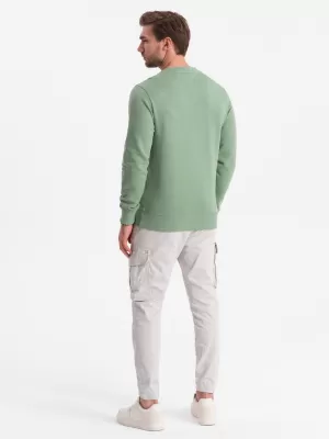 Herren -Sweatshirt OMBRE OM-SSBN-0175 GRÜN