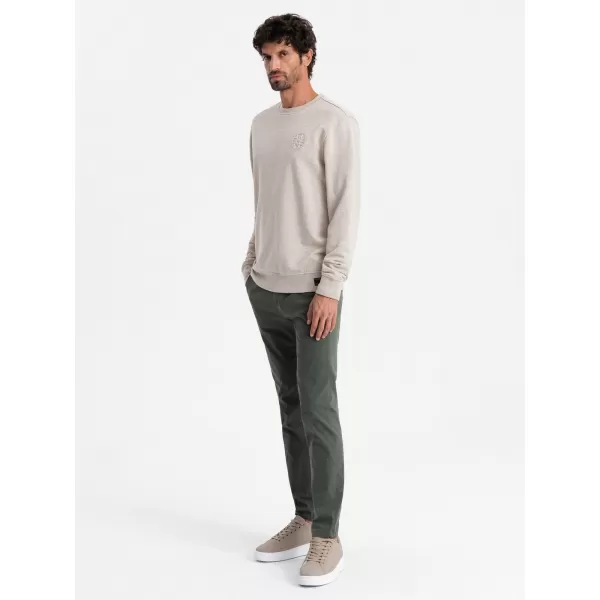  Herren -Sweatshirt OMBRE OM-SSNZ-0163 BEIGE 
