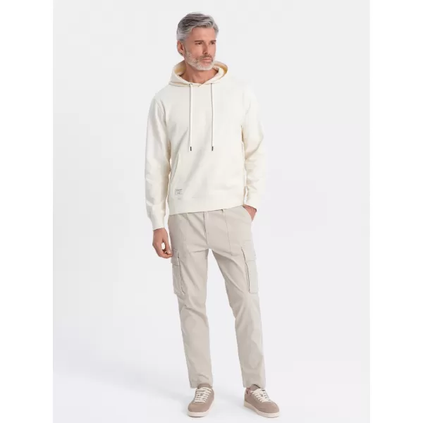  Herren -Sweatshirt OMBRE OM-SSBN-0177 CREME 