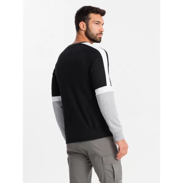  Herren -Sweatshirt OMBRE OM-SSNZ-22FW-003 SCHWARZ 