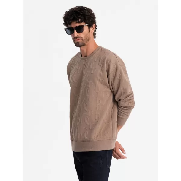 Herren -Sweatshirt OMBRE OM-SSNZ-0164 BRAUN 