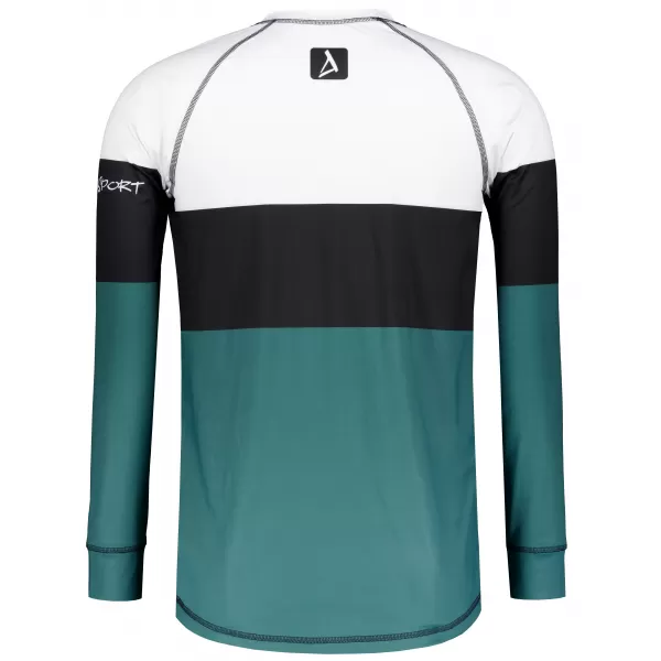  Funktionaler Term T -Shirt von Männern mit Langarmprämie ALTISPORT VOJ/ALM051TER01 WEIß -GREEN 