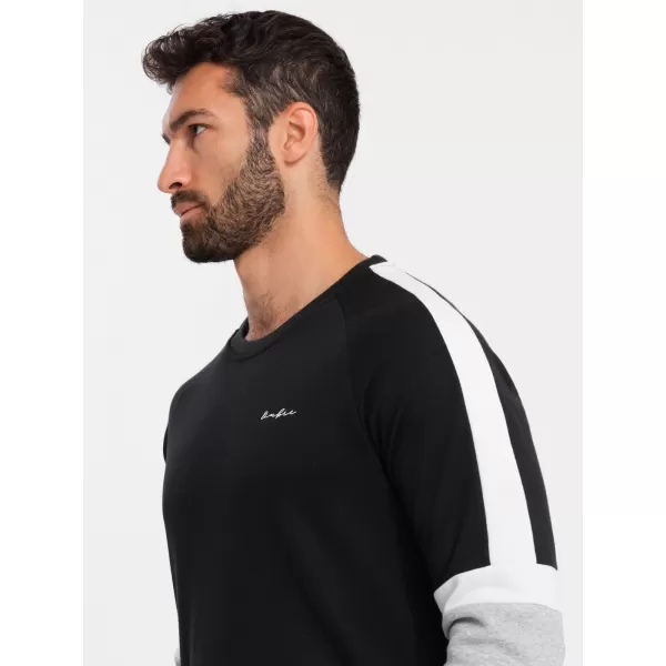  Herren -Sweatshirt OMBRE OM-SSNZ-22FW-003 SCHWARZ 