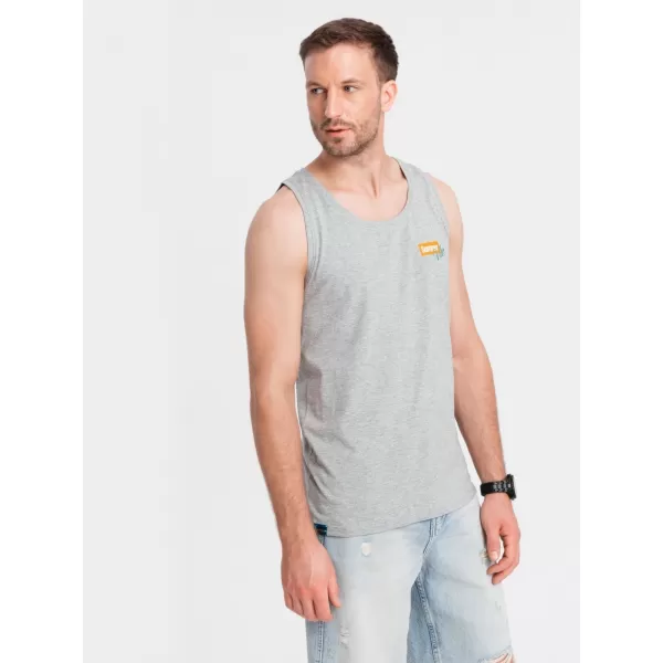  Tanktop OMBRE OM-TSTT-0191 GRAUE MELANGE 