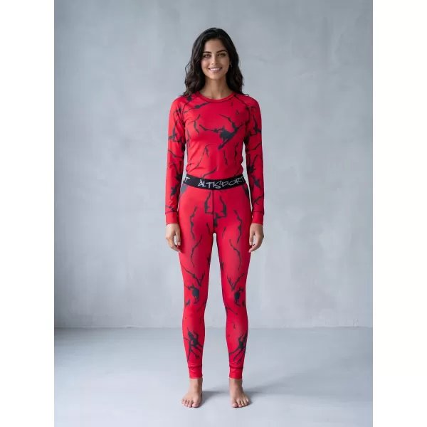  Frauenfunktionelle Thermohosen Prämie ALTISPORT VOJ/ALW052TER02 ROT 
