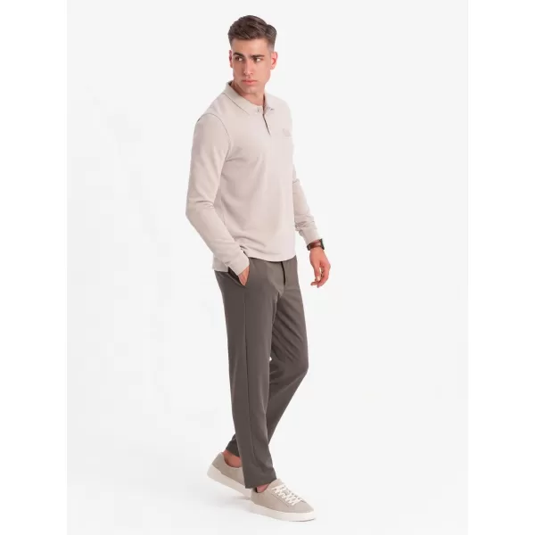  Hemd OMBRE OM-POLS-0131 ASCHE 