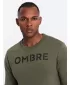Herren -Sweatshirt OMBRE OM-SSPS-0181 DUNKLE OLIVE