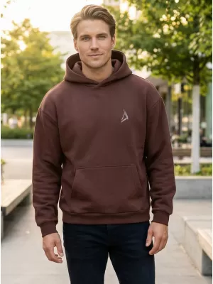 Herren -Sweatshirt ALTISPORT BYB/ALM002BY284 SCHOKOLADE