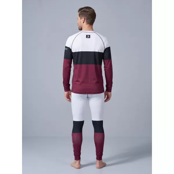  Funktionaler Term T -Shirt von Männern mit Langarmprämie ALTISPORT VOJ/ALM051TER01 BURGUND 