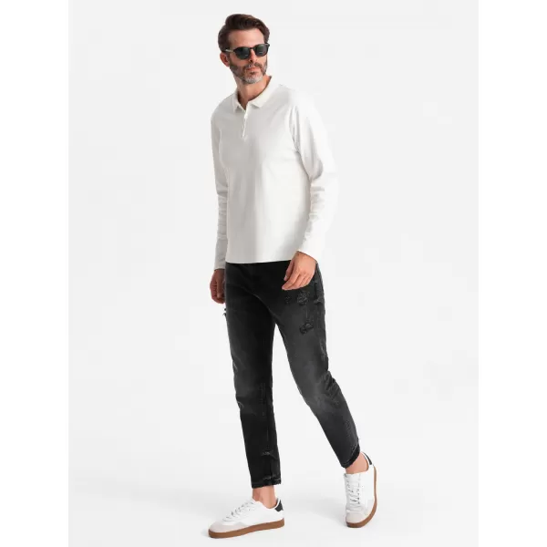  Hemd OMBRE OM-POLS-0130 WEIß 