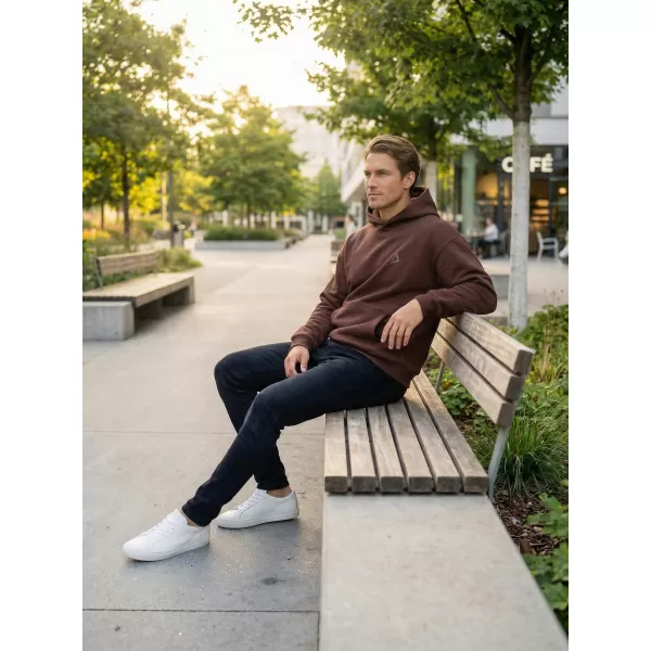  Herren -Sweatshirt ALTISPORT BYB/ALM002BY284 SCHOKOLADE 