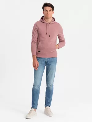 Herren -Sweatshirt OMBRE OM-SSBN-0161 DUNKELROSA