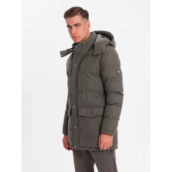  Jacke OMBRE OM-JALJ-0217 DUNKELGRAUE MELANGE 