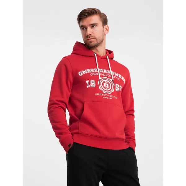  Herren Sweatshirt OMBRE OM-SSPS-0143 ROT 