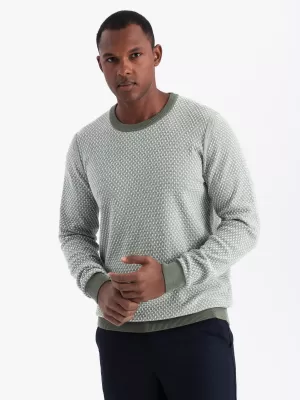 Herrenpullover OMBRE OM-SWSW-0111 GRÜN