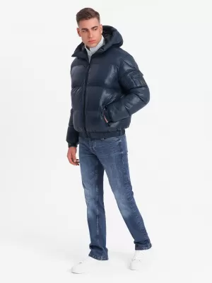 Jacke OMBRE OM-JAHP-0207 MARINEBLAU